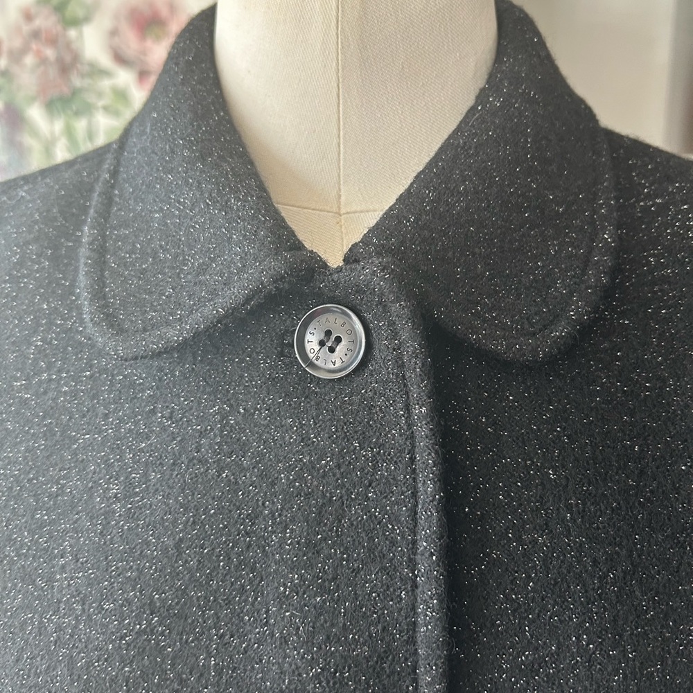 Talbots petite jacket blazer black metallic long sleeves - Picture 13 of 13
